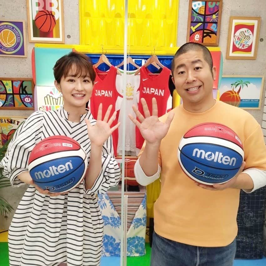 佐藤ちひろさんのインスタグラム写真 - (佐藤ちひろInstagram)「明日のHIGH☆FIVEは… 東京五輪の新種目 ３x３企画🏀  #東京五輪　では男子6位・女子5位入賞✨ 日本が躍進を果たした #３x３ ⛹️‍♂️ 日本代表の #落合知也 選手を招き ＭＣの澤部さんが魅力を体験！  最後はみんなでゴミ拾い✨ バスケ界の新たな取り組みにも迫ります👊  #テレビ朝日　#テレ朝　#バスケ　#バスケットボール　#🏀」3月18日 20時43分 - chihiro.sato_ex