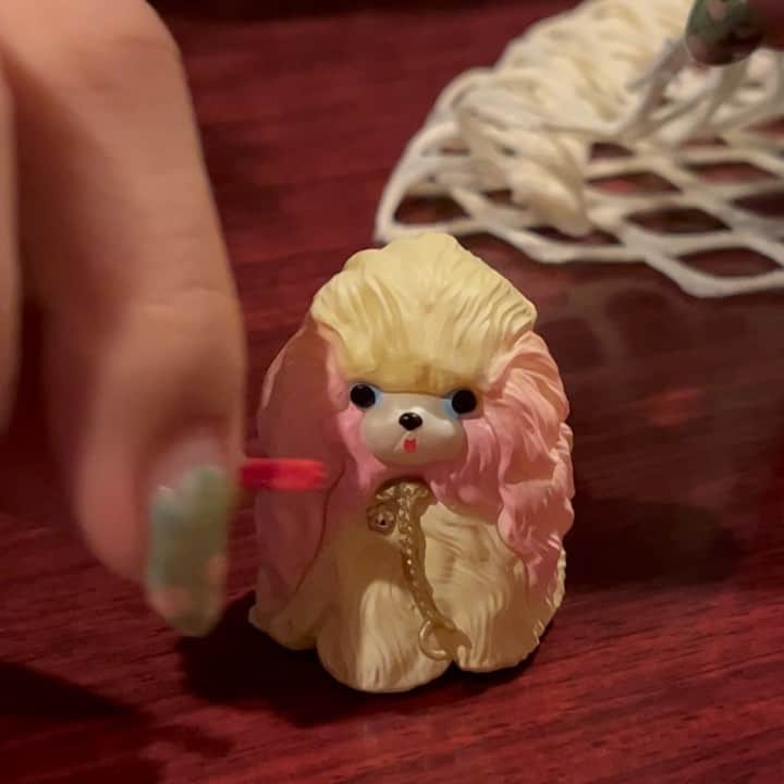 むくのインスタグラム：「ガチャガチャ記録（昭和ノスタルジック2  500円） ・ これは私のガチャガチャ人生史上1番かわいいものを見つけてしまった気がします... しかも、1発で当てたの！私ナイスすぎ！😭　愛でます~」