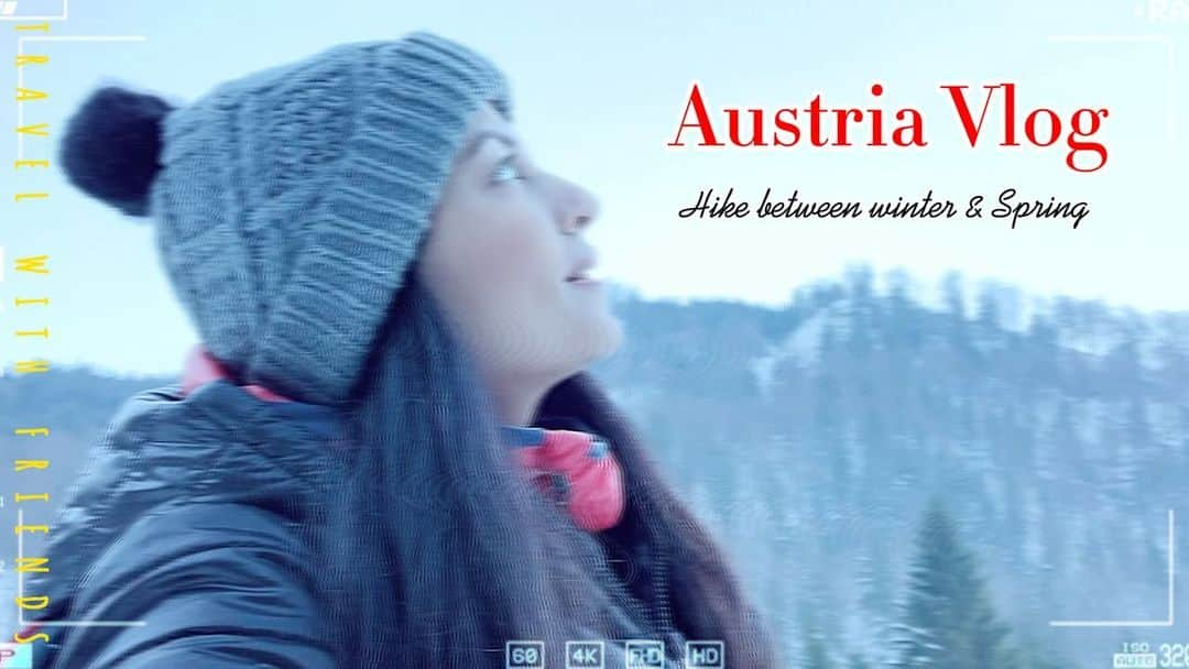 セリーナ・ジェイトリーのインスタグラム：「A peek into my alpine life on the Austrian alps —— A hike, somewhere between winter and spring !!   #celinajaitly #celinajaitley #austriangirl #austria #österreich #alpinelife #nature #alps #beautyqueen #alpinelife #alpinebabes  #bollywoodstyle #internationalfamily #bollywood #indianactress #naturelovers #mountains」