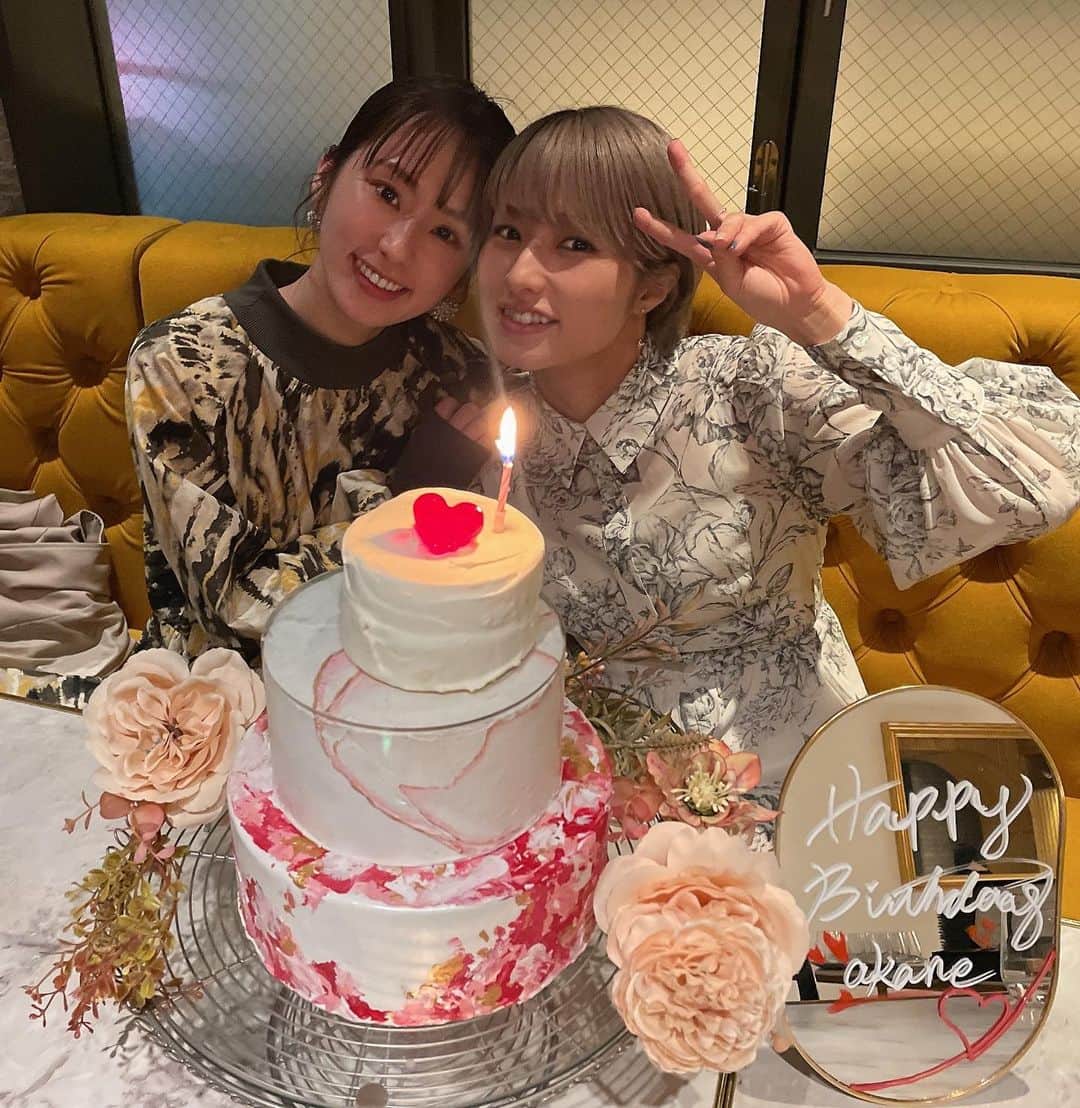 前田ゆうのインスタグラム：「あかねんお誕生日🎂おめでとう♡🎉😉✨」