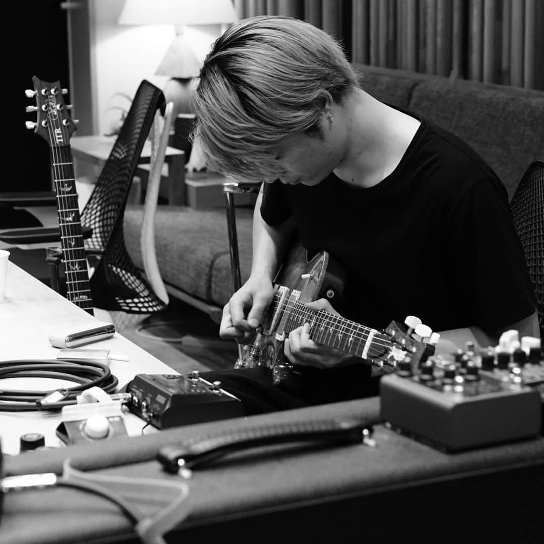 Toru のインスタグラム：「Guitar Rec 最終日。」