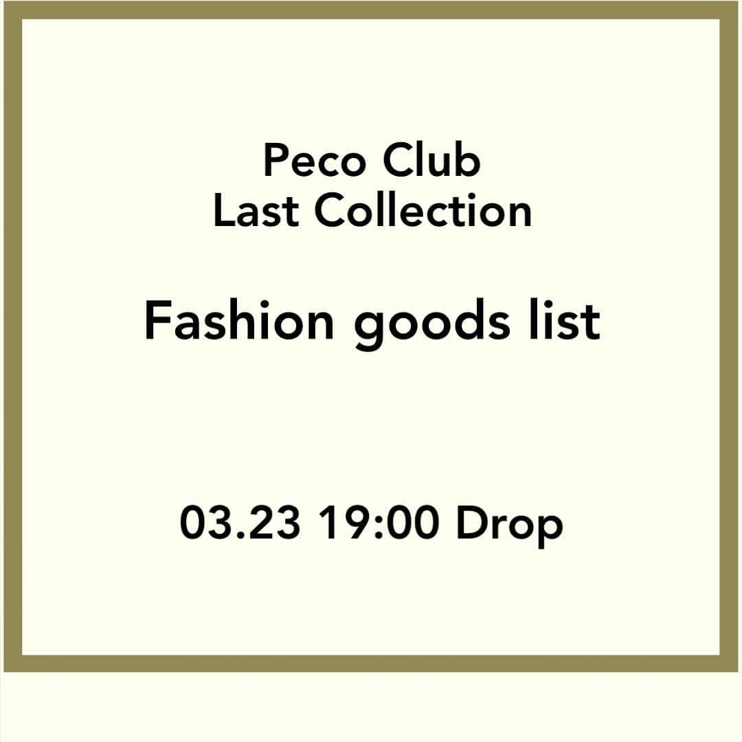 PECO CLUBさんのインスタグラム写真 - (PECO CLUBInstagram)「💐Peco Club Last Collection💐 03.23(WED)19:00 Drop🛒  🌀Vintage like pirce ￥2,640(tax in) Color：Gold Size：Free  🌀2way Back pack ￥6,820(tax in) Color：Green Size：Free ※ロゴシールが2枚付属します。  🌀Archive logo totebag ￥5,390(tax in) Color：Green,Black Size：Free  🌀Square flat pouch ￥2,750(tax in) Color：Black Size：Free  🌀Pale color flower wallet ￥6,490(tax in) Color：Multi Size：Free  🌀PecoClub photo frame ￥1,980(tax in) Color：Green,Multi Size：Free  🌀Sticker set ￥1,100(tax in) Color：Multi Size：Free」3月20日 14時20分 - pecoclub