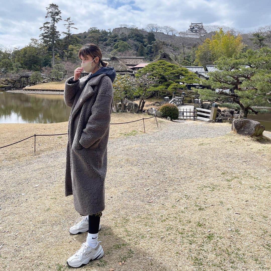 高松チェルシーリナのインスタグラム：「. 初！彦根城🐈🏯💜 . #彦根城#滋賀県」