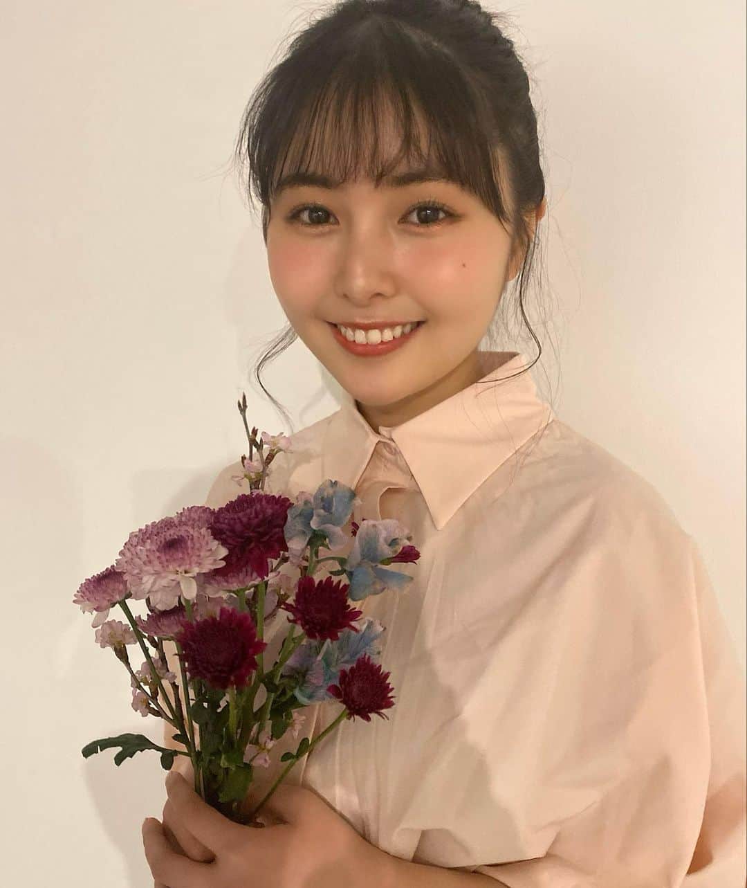 高橋有紀のインスタグラム：「本日のさきちゃん👼💕 #hairmake #osakana_yuki  #頓知気さきな　🌷」