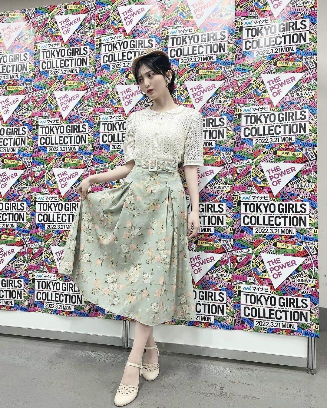 のインスタグラム：「. TGC 有難う御座いました 初ランウェイとても緊張しましたが とても楽しかったです ！ こんなかわいいF i.n.t.のお洋服を着て 素敵なステージに立てたこと 本当に心から嬉しく思います 夢が叶いました ‥ ♡ また出演できたらいいなあ、」