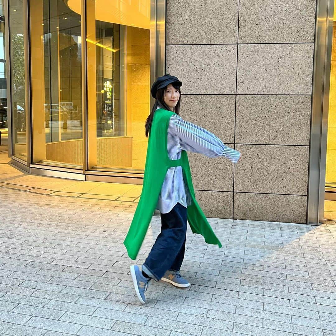 加藤一華さんのインスタグラム写真 - (加藤一華Instagram)「. あったかくなってくると 洋服選びがたのしい🤧🌸 重ね着にハマってます🌿  #春服コーデ  #春コーデ  #ootd #低身長コーデ #しまパト #重ね着コーデ」3月21日 23時05分 - ichika_kato