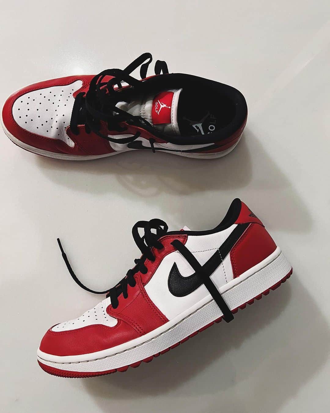 のインスタグラム：「大事な時はこれはこ❤️🖤 #Chicago #golf」