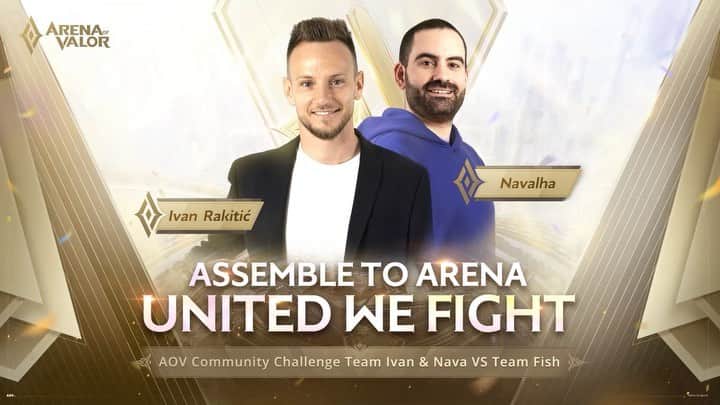 イヴァン・ラキティッチのインスタグラム：「Hi guys! I’m so excited that I can have chance to against community champion of Arena of Valor and I finally have a teacher to help me to improve my AOV level! @xNavalha. I have trained very hard these days and I am sure I can help my team to success What do you think? Do you think I can be the winner?   And as you all know, my fans are always one of the most important part of my life, so I really need your support🏻 The video is already released on AOV YouTube channel: aov_europe and Navalha's YouTube channel: Navalha - Freestyle Gaming. I hope you can watch the video and cheer for me as usual💯 Vamos!   Also, AOV is holding an Open Tournament called AOT is still in full swing You can not only meet many interesting AOV players, but you can also get rich rewards💶 I'll cheer for you as you always cheer for me🤝 Come and participate AOT!」