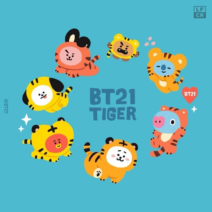 BT21 Stars of tomorrow, UNIVERSTAR!のインスタグラム