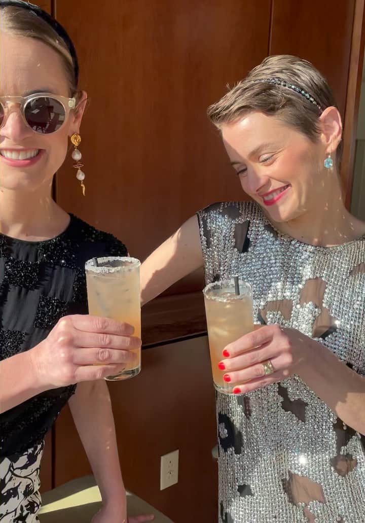 リジー フォルトゥナートのインスタグラム：「What a perfect 24 hours celebrating 15 years of @hampdenclothing 🥂 a beautiful soirée followed by an incredible @proenzaschouler runway show 💃 @hampdenstacy — the brains and buyer behind the store — is  one of the most savvy, creative, hard working, and FUN people we have the pleasure of working with and we couldn’t be more proud and lucky to be in her orbit 👆lots more I n our stories 〰️ and here’s to another 15! 💋」
