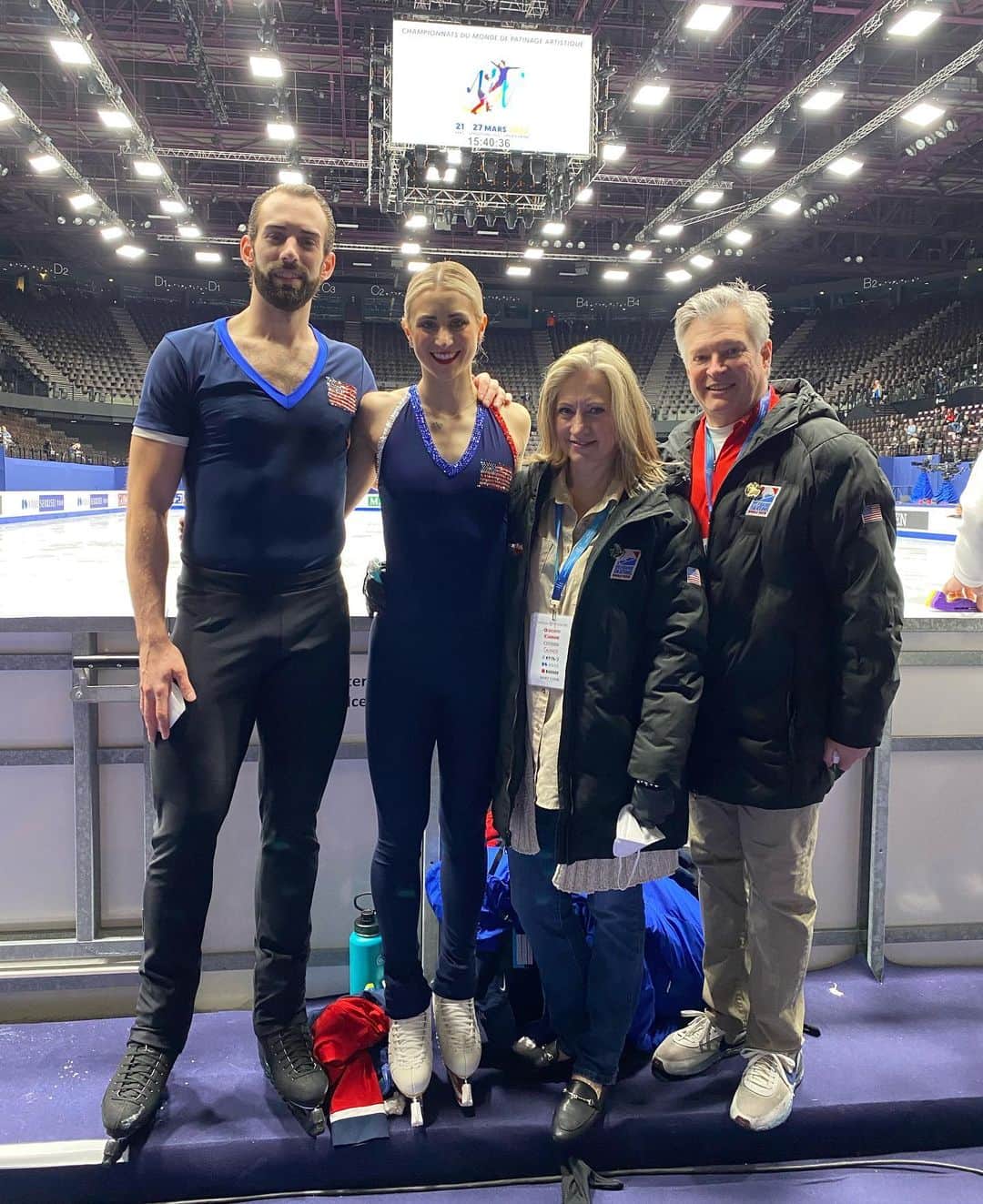 アシュリー・ケインのインスタグラム：「Practice days are done & short program starts tomorrow!🇺🇸」