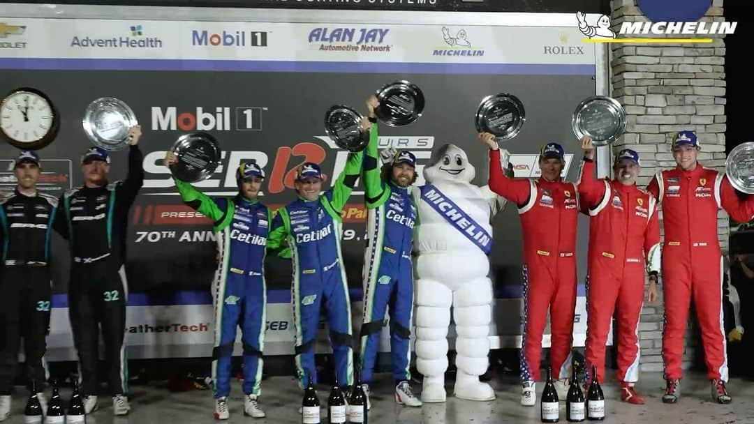 ミシュランのインスタグラム：「The performance of MICHELIN® tires was on full display in Florida. 2022 Super Sebring marked the largest event in Michelin Motorsport history with 163 entries. Michelin guided drivers in @imsa_racing, WEC, Porsche Carrera Cup North America and Michelin Pilot Challenge to the finish line!  #IMSA #WEC #MichelinMotorsport #MichelinPilotSport #Sebring12 #Sebring #EnduranceRacing #Racing  @fiawec_official, @michelinmotorsport, @porschemotorsportnorthamerica, @sebringraceway」