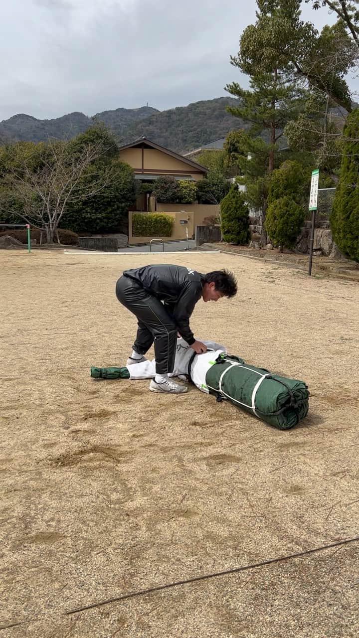 向翔一郎のインスタグラム：「久谷めちゃくちゃしばいてきた😂  #training」