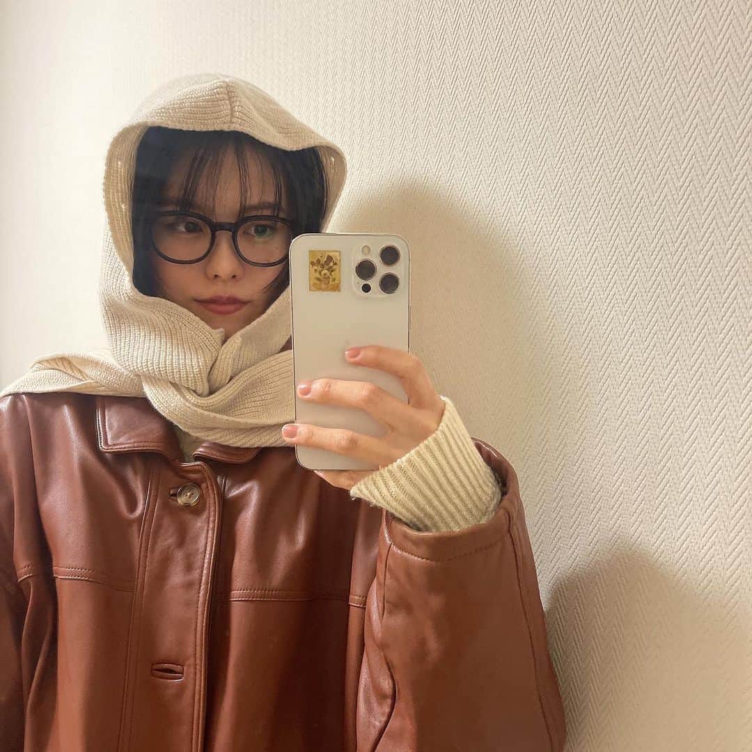 志田彩良のインスタグラム：「ビーニー日和再来🧶」