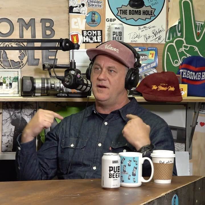 ニクソンのインスタグラム：「Cofounder of the brand @Nixon watches the leading watch and lifestyle brand in action sports!  In this episode we talk early day’s of snowboarding, t-bolting boards, Snow Summit and Big Bear, Nixon Watches, boat parties, Tony Hawk, Nixon Jib Fest, running and selling a successful business and so much more.  Chad saw a gap in the market when it came to watches and with his partner Andy Laats started Nixon.  Join us as we sit down with Chad and learn about his journey from working as an intern at Transworld Media to launching Nixon whose sale to Billabong in 2006 for a substantial amount of cash not only took some pressure off of @Dinenna but put the brand in position to become the global juggernaut that is is today!  EP.99 is available now on Apple Podcasts, Spotify, YouTube, & theBOMBHOLE.com.」