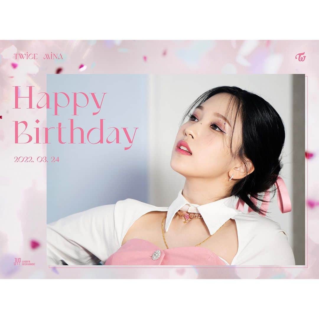 TWICE JAPANさんのインスタグラム写真 - (TWICE JAPANInstagram)「Happy Birthday MINA  #HappyMINAday」3月24日 0時00分 - jypetwice_japan