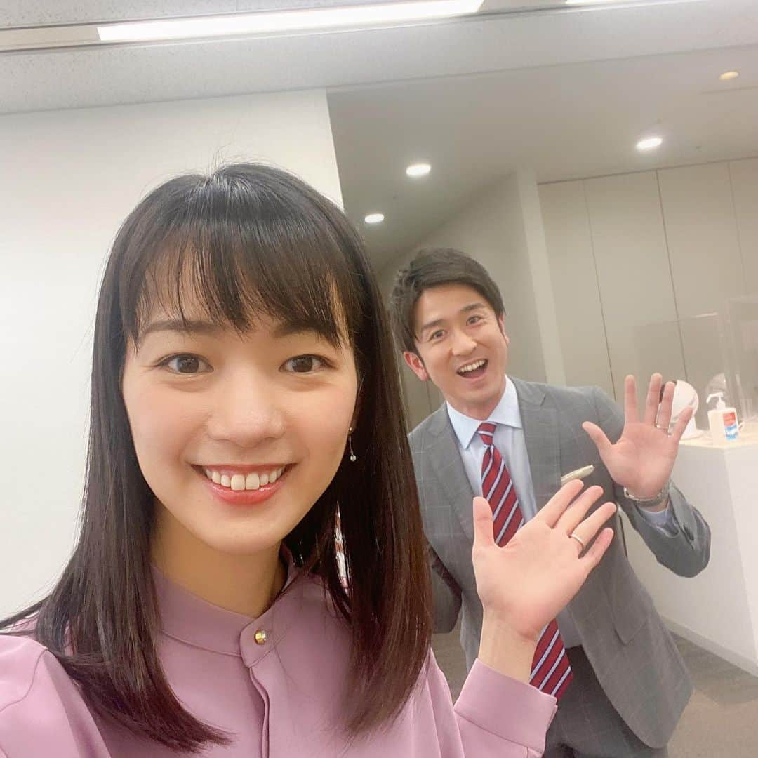 紀真耶さんのインスタグラム写真 - (紀真耶Instagram)「菅原さんとのフラッシュニュースは今日までです！ ニュースへの向き合い方、準備、言葉選び、菅原さんから学ぶことがたくさんありました✨ 頼れる先輩、ありがとうございました😊  明日、明後日は斎藤さんです！  ☆ ☆ #ワイドスクランブル #Jチャン #サタステ でもお世話になっていました #テレビ朝日 #アナウンサー #菅原知弘  #紀真耶」3月23日 19時35分 - maya0kino