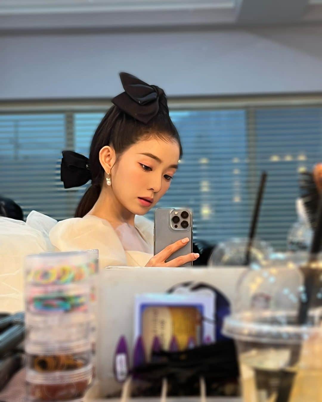 のインスタグラム：「🎀🖤🎀」
