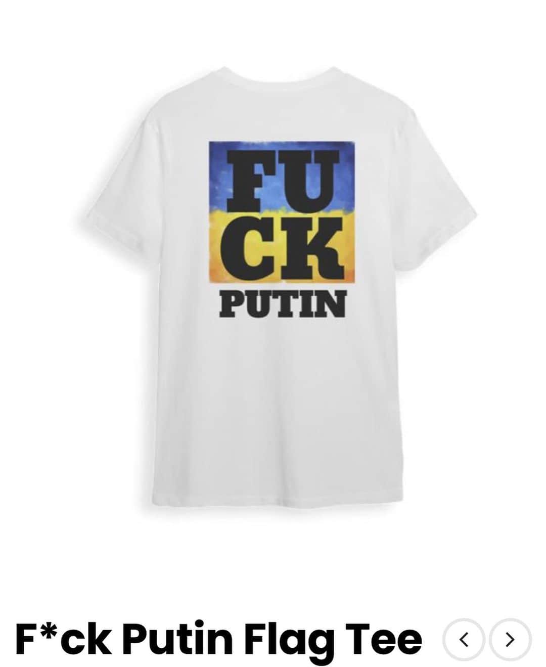 のインスタグラム：「I’m donating all proceeds from ‘F*ck Putin’ merchandise to wck.org. Go to NikkiBenzMerch.com to get your t-shirt or coffee mug. 💙You can also just donate directly to wck.org. The past few weeks have been difficult for so many in Ukraine as you all know. Besides this merch, I’ve donated to other reputable charities. Everything helps. I’m doing what I can. 💙I also love what Mila Kunis and Ashton have done, pretty incredible. If you’re donating to charities please make sure they’re reputable. Unfortunately there are some people out there setting up fake organizations to profit from those who give and those who are in dire need. With that being said, THERE are many great charities helping people and animals in Ukraine during these dark times (just do your research). Thank you guys 💙💛」