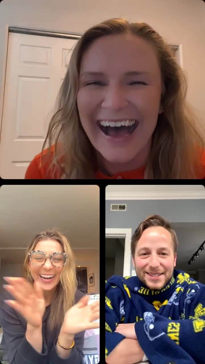 ブリジェット・スローンのインスタグラム：「CORE 4 Conversation 💁‍♀️ we had a very special guest this week….the one and only @sbregman87   Scott, Liv and I (and Sam joined us for a bit) talked all things NCAA Gymnastics:   •Conference Championships •PAC12 Champions - Utah •BIG10 Champions - Michigan •BIG12 Champions - Oklahoma  •SEC Champions - Florida   •NCAA Regionals  •THE CRAZINESS OF REGIONALS  •Our predictions and thoughts :)   What are your predictions are for Regionals?! We want to know who you have in your top 8 👇」