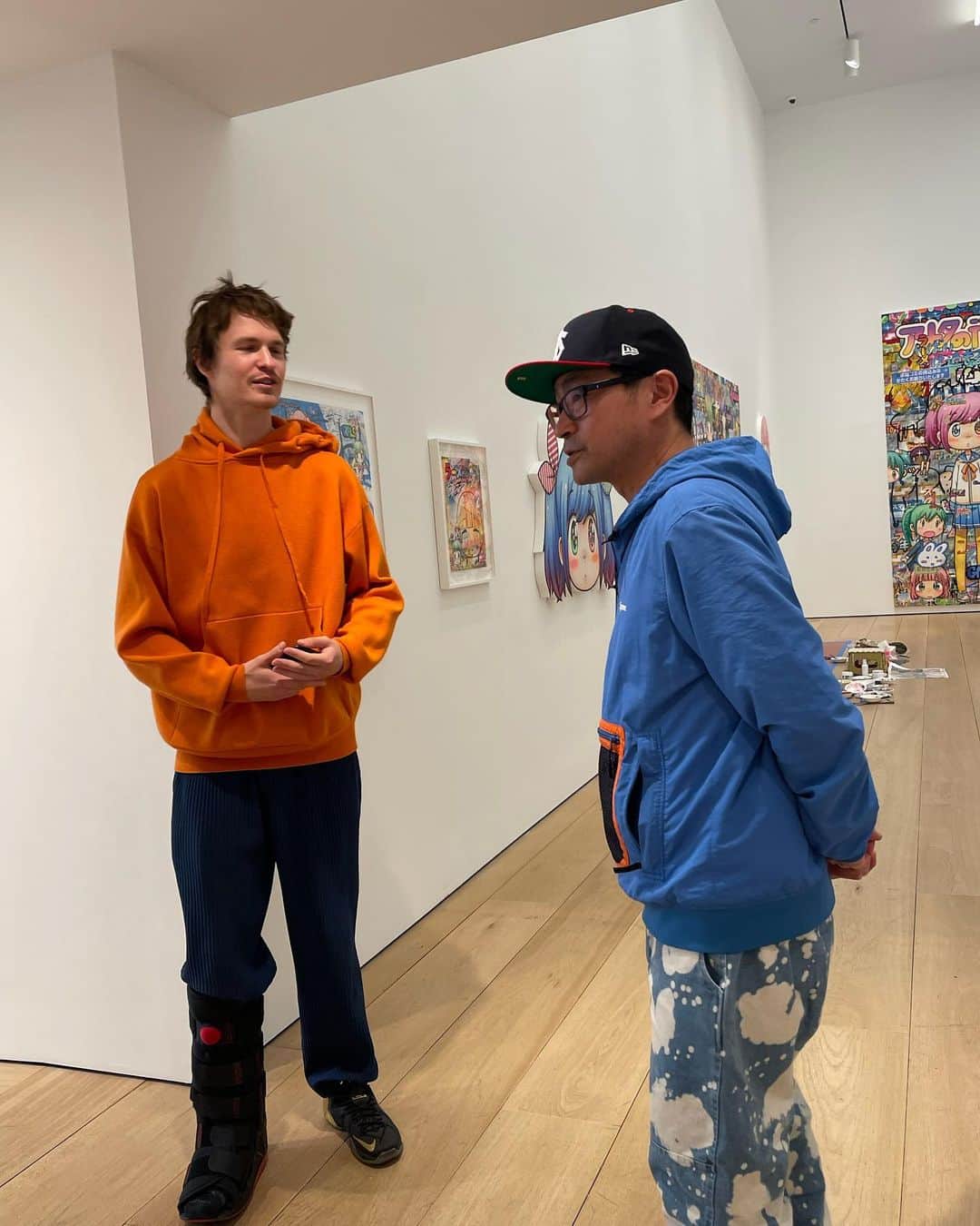Mr.さんのインスタグラム写真 - (Mr.Instagram)「@ansel  Oh my gosh! Actor and DJ Ansel Ergot came to the gallery. I just watched "West Side Story" (2021) the other day, and I'm impressed! Mr. Ansel studied Japanese and was happy to be able to speak a lot. He's a lovely person.  なんと！俳優、DJのアンセル・エルゴートさんにギャラリーに来ていただきました。 「ウエスト・サイド・ストーリー」（2021）は先日観たばかりで、感激です！ アンセルさんは日本語を勉強されていて、たくさん話ができたので嬉しかったです。 素敵な方です。」3月24日 8時34分 - misteryanen