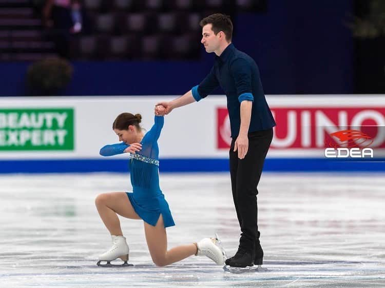 ミリアム・ツィーグラーさんのインスタグラム写真 - (ミリアム・ツィーグラーInstagram)「Thank you Montpellier! Skating here in front of this supportive crowd means so much to us 💙💛 #standwithukraine」3月24日 18時42分 - miriam_ziegler