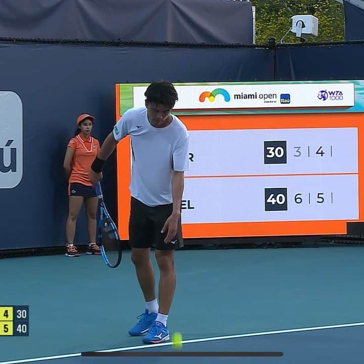 ダニエル太郎のインスタグラム：「Great day at the office!  2nd round on Friday! @miamiopen @tennistv」