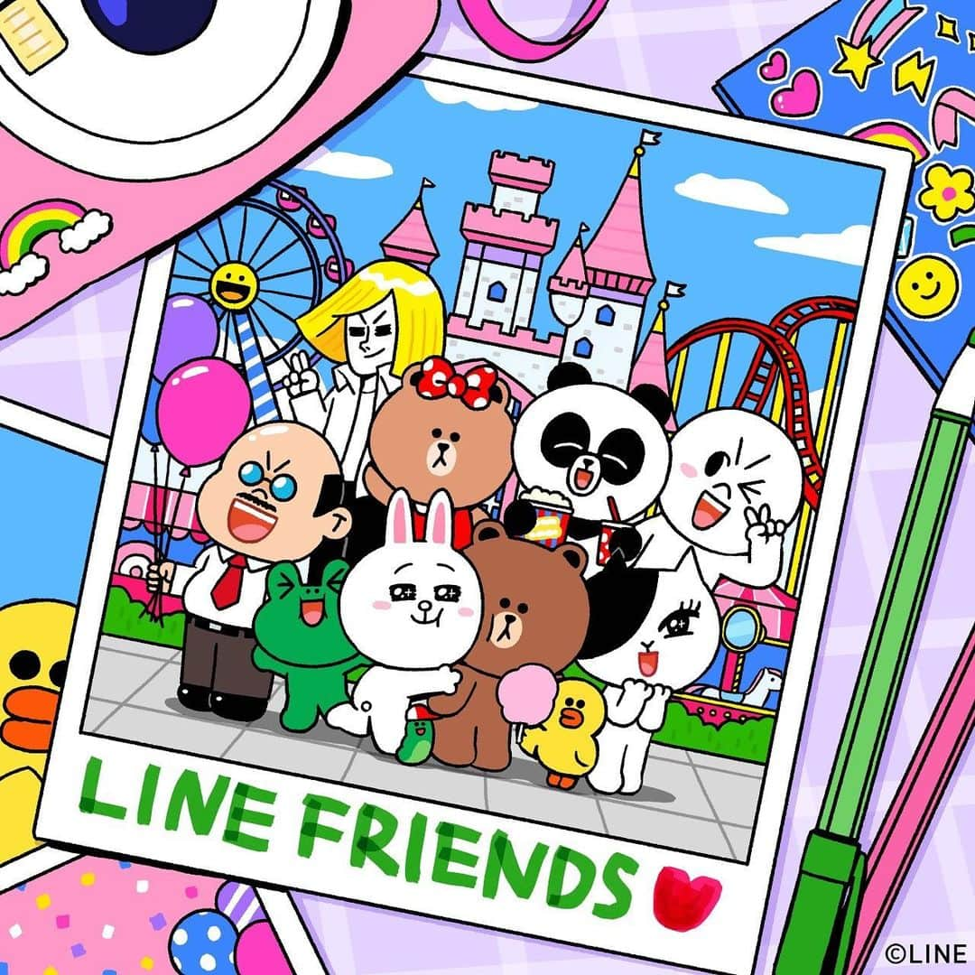 LINE FRIENDSさんのインスタグラム写真 - (LINE FRIENDSInstagram)「Memory to cherish +1 for everyone 💖 Let's go again next time!! 🎠🎈  #amusementpark #memories #polariod #diary #journal #bulletjournal #BROWN #CONY #SALLY #CHOCO #LEONARD #EDWARD #MOON #JAMES #BOSS #JESSCIA #PANGYO #LINEFRIENDS」3月24日 12時01分 - linefriends