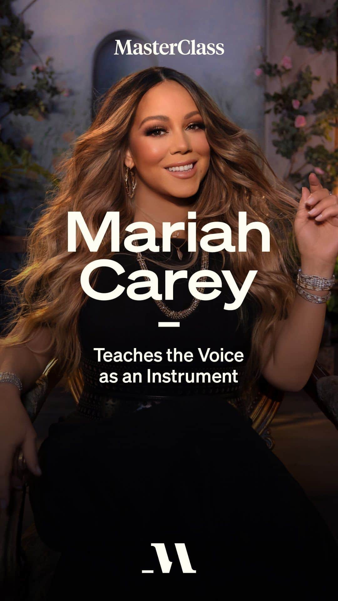 マライア・キャリーのインスタグラム：「I’ve never let cameras into my musical oasis before—but that’s all about to change. My class on the voice as an instrument is coming soon to @masterclass. Hope to see you there!」