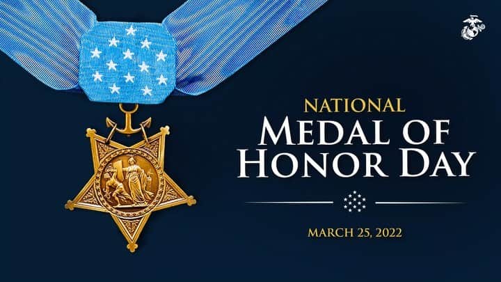 のインスタグラム：「Today, March 25, is recognized as National Medal of Honor Day, paying tribute to all those who have received the nation’s highest military award for valor.  Since the creation of the award in 1863, 298 Marines have received the Medal of Honor.   Additionally, 18 Medals of Honor have been awarded to @usnavy Corpsmen, along with five Navy officers serving with Marine Corps units.  #MedalOfHonorDay #MedalOfHonor #USMCHistory #MariesOfTheCorps」