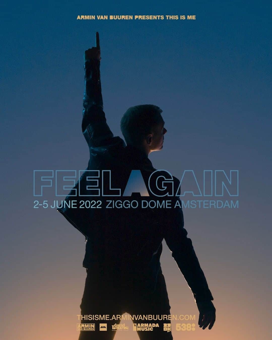 Armin Van Buurenのインスタグラム：「After two years, it’s time to feel again. I want to take your hands and raise 'em to the sky like there’s no tomorrow. I wanna come together and feel again. This is me. 🙏🏻   Join me on 2, 3, 4 or 5 June in the Ziggo Dome, Amsterdam. Final tickets go on sale on March 31st.」