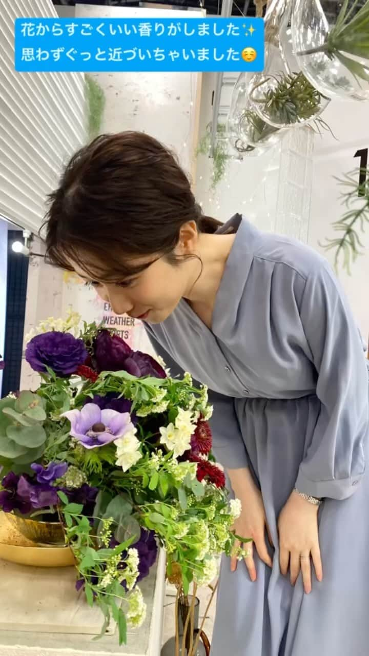 上山真未のインスタグラム：「⁡ 春の花動画です💐 ⁡ 満開の桜の時期ももうまもなくですね。 楽しみだなぁ🌸 ⁡ ⁡ ⁡ ⁡ #花スタグラム #flowers #ニュースone  #東海テレビ #アナウンサー #上山真未 ⁡ ⁡」