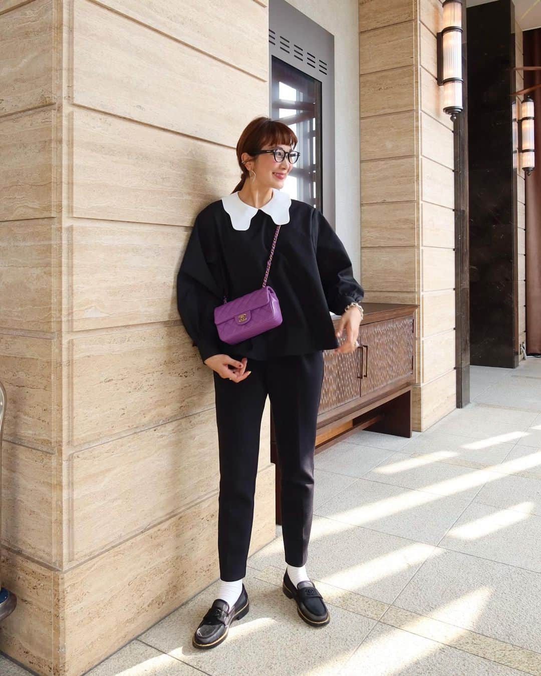 Mai Wakimizuのインスタグラム：「後から見返してびっくり！2枚目の息子が面白過ぎて♡笑 このまま飛びそうな勢い。笑 合わせたパンツは履き過ぎなボンディングパンツ。白を持って来ても良い♡ #wakkinstyle#ootd#coordinate tops:#linkable @linkable_official(来週31日〜予約販売予定)」