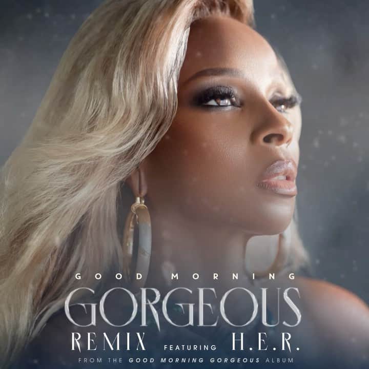 メアリー・J. ブライジのインスタグラム：「#GoodMorningGorgeous Remix with @hermusicofficial is Out Now! ☀️☀️」