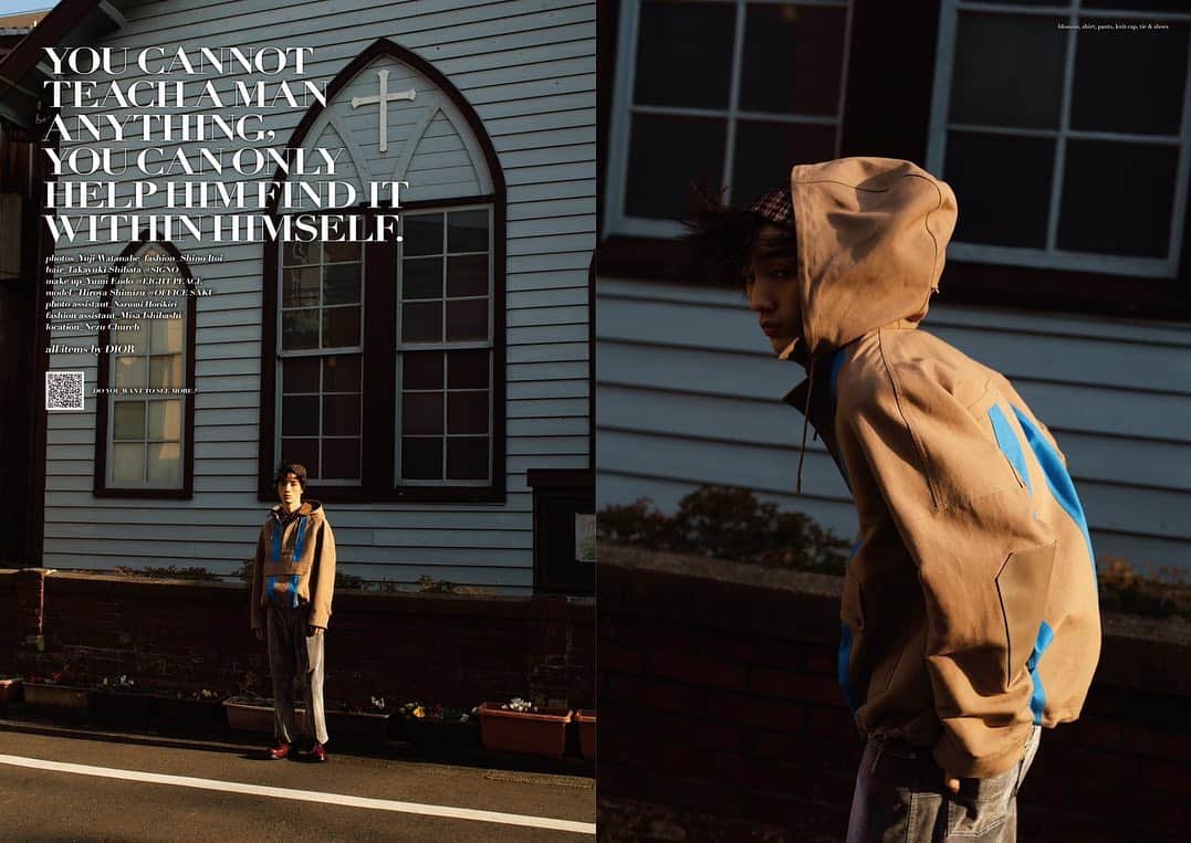清水尋也のインスタグラム：「. "commons&sense man ISSUE32" . Dior Fashion Story . #commonsandsense  #Dior」