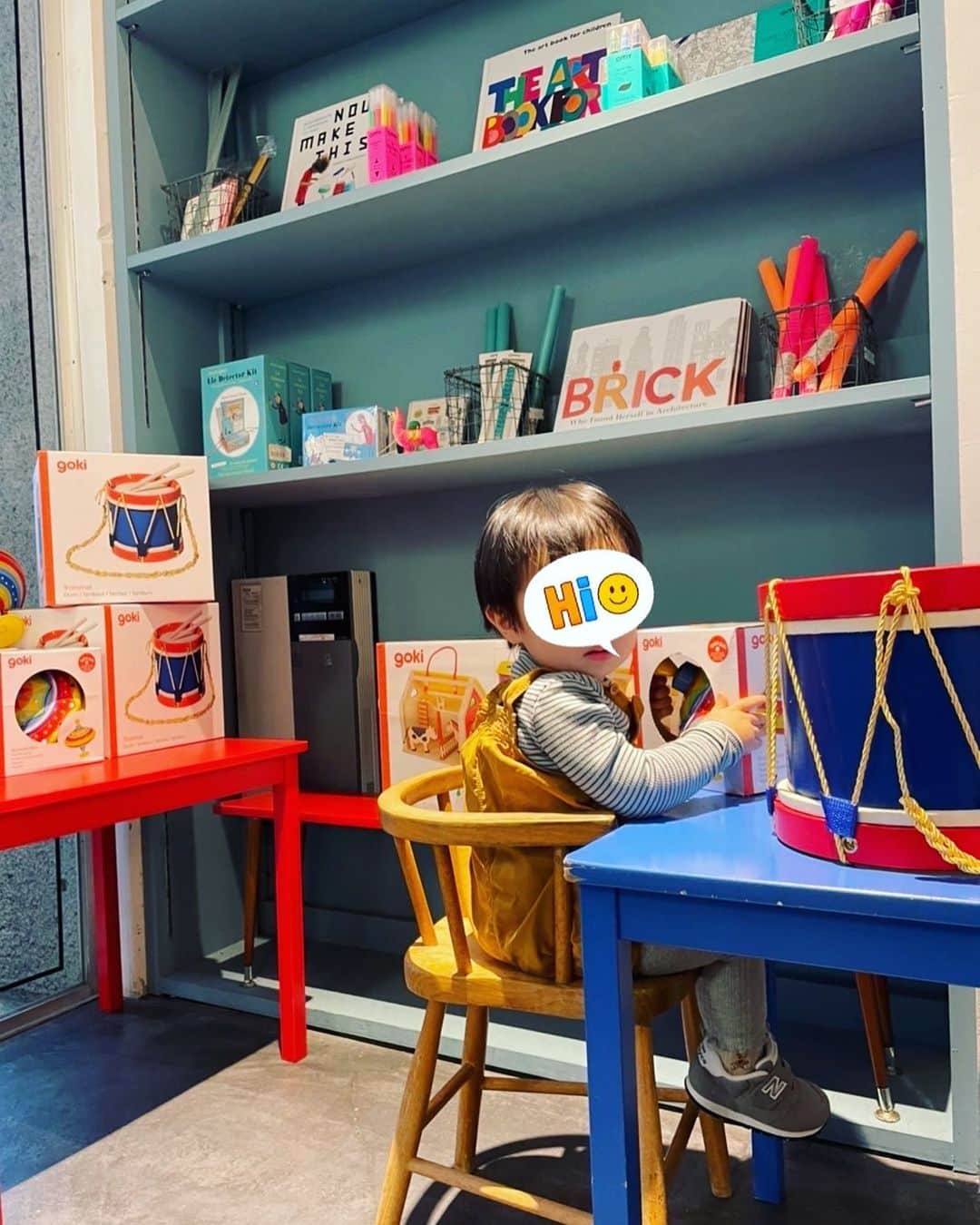川田裕美のインスタグラム：「🤖🧸🧡💚👶⭐️🥁」