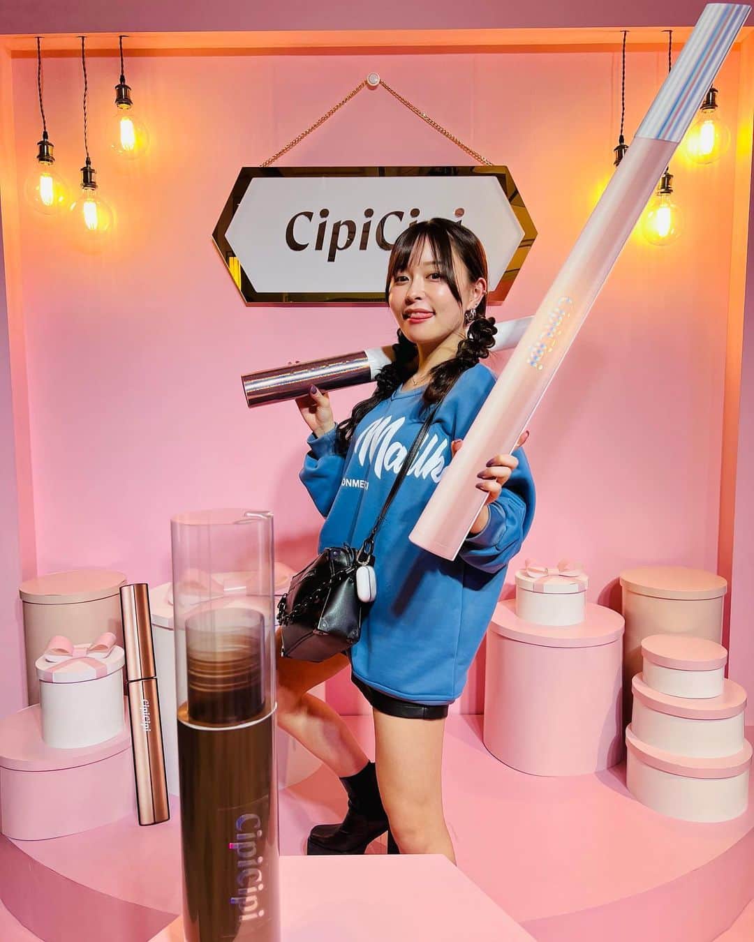 歩乃華（ほのらん）のインスタグラム：「💄 . cipicipi新製品発表会🌟 ふくれなちゃん ありがとうおめでとう💘 キラキラしてて尊敬が増した🥺 これからも素敵なコスメ 作り続けて下さい💖 いっぱい女の子会えて嬉しかった🥲」