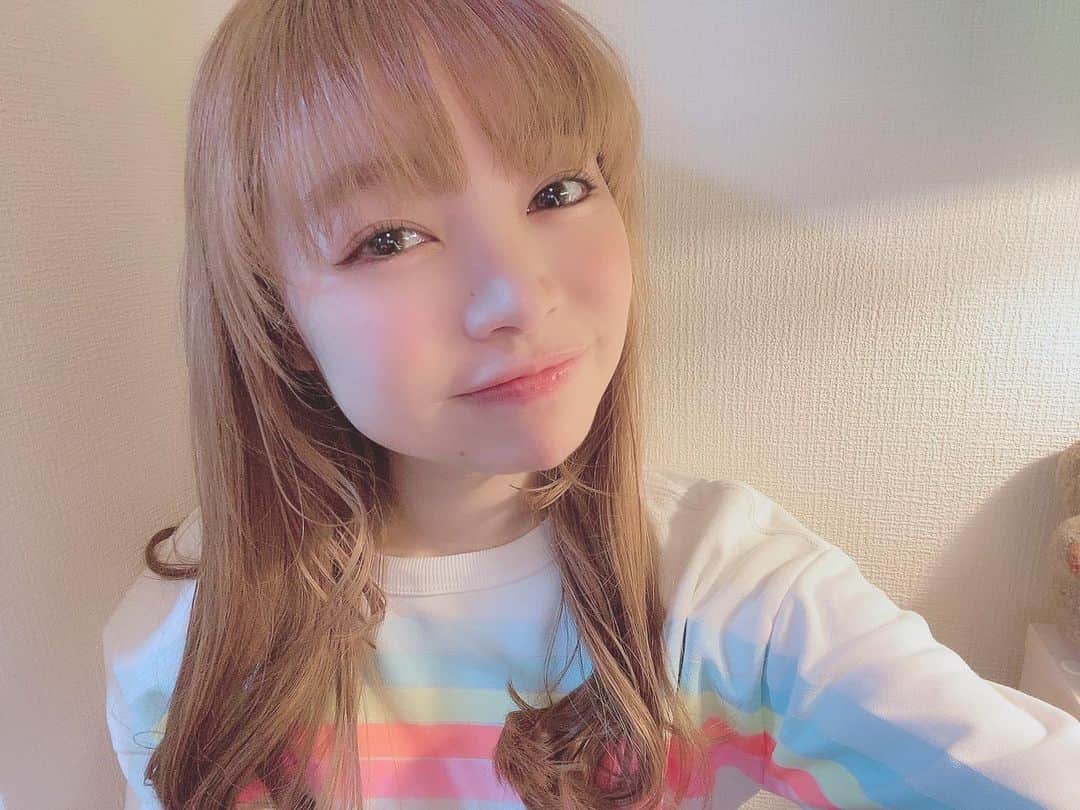 ももはらみのりのインスタグラム：「ひさしぶりにおけちょもかみにょけもゆっくりバチバチにやって、あげ❣️🥰🌈」