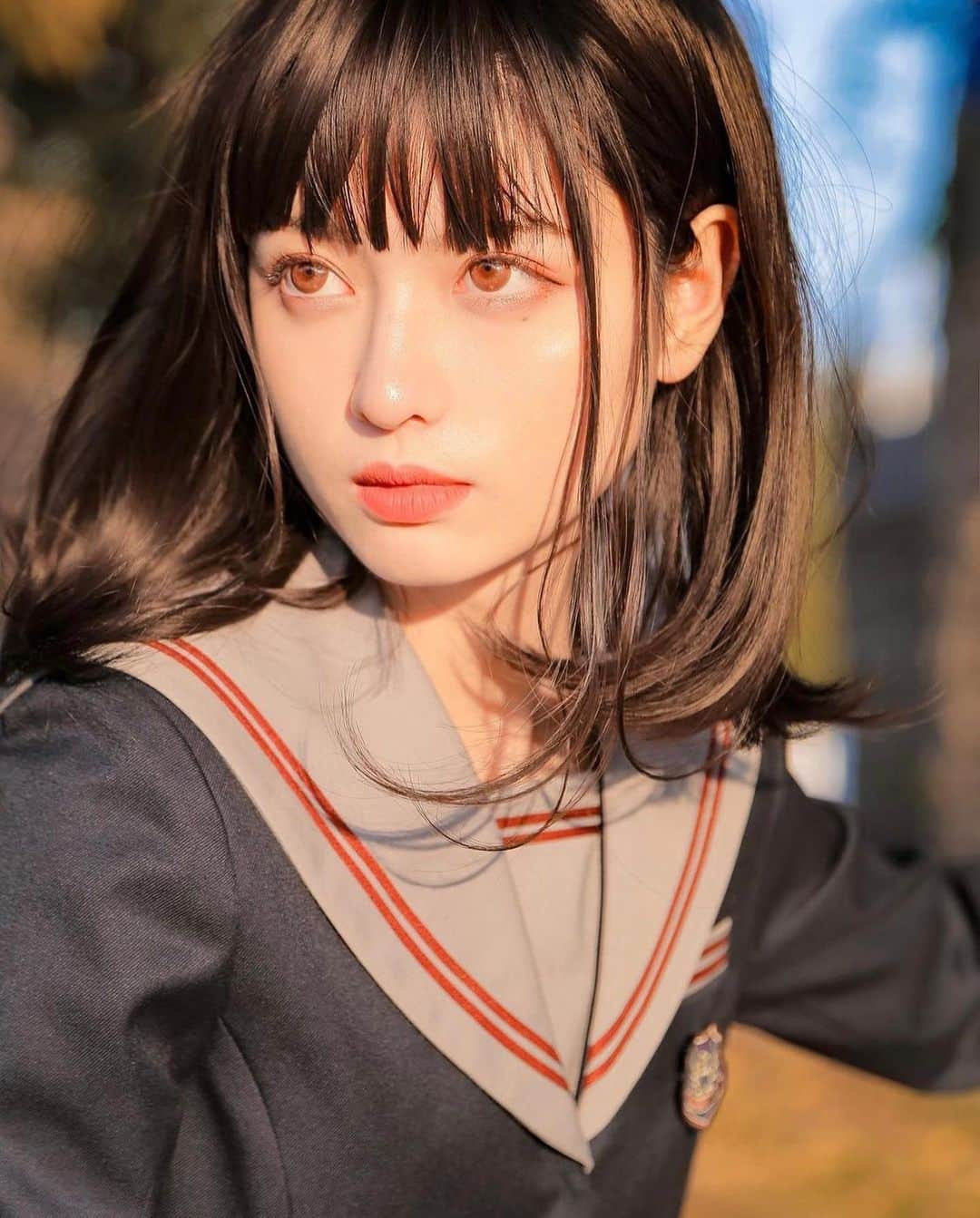星來のインスタグラム：「外国人×国宝級美人。 #外国人 #国宝級 #美人 #美しい #制服 #夕日 #いいね返し #インスタ映え #instagood #instalike #f4f #l4l #likeforlikes #likeforfollow #いいねした人全員フォローする #お洒落さんと繋がりたい #美男美女と繋がりたい」