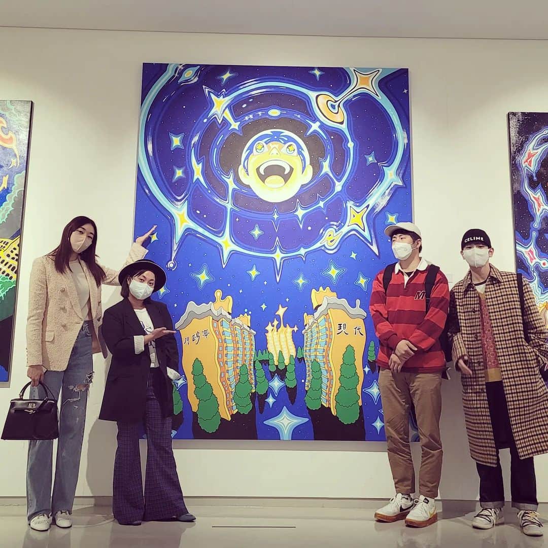のインスタグラム：「고생했다 기미민!💙」