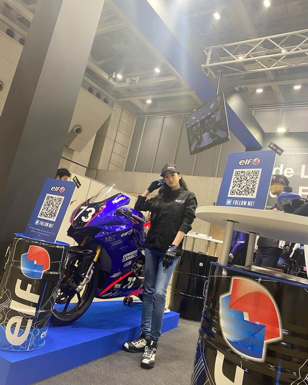 太田麻美のインスタグラム：「東京モーターサイクルショー3日間 有り難うございました✨  @elffootwear  @flagship_moto   #tokyomotorcycleshow #motorcycle #bike #elf #flagship #東京モーターサイクルショー #エルフ #バイク」