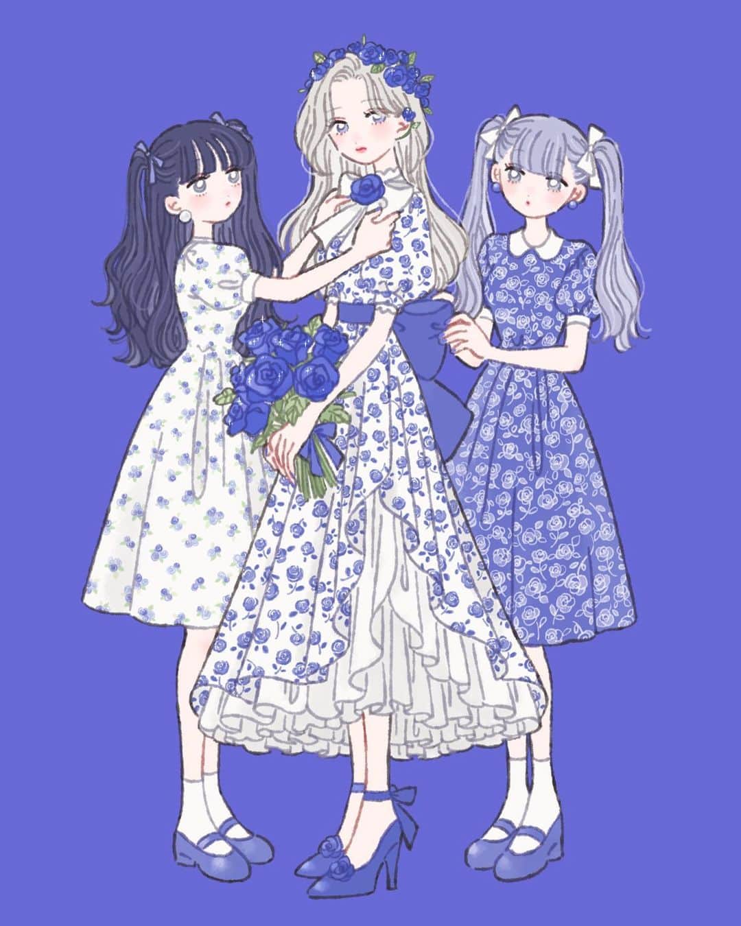 たなかのインスタグラム：「💠 #illustration」