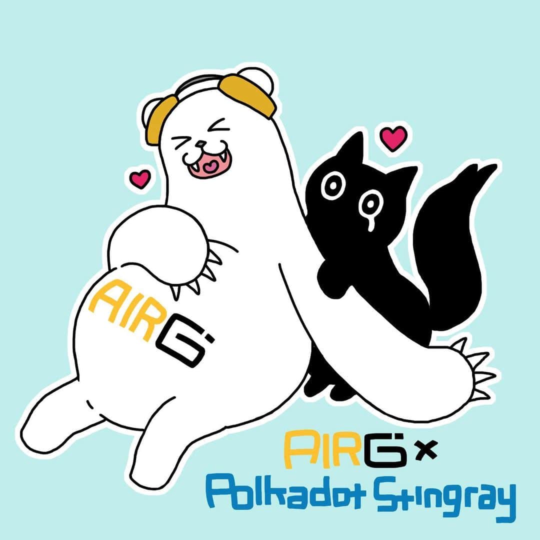 のインスタグラム：「今年もAIR-G’ FM北海道のべあG’を描かせていただきました。 3回目なので、最早AIR-G’に勤務するデザイナーみたいな気持ちで作っています。  40周年ビビも喜んでます。 おめでとうございます！  #べあG」