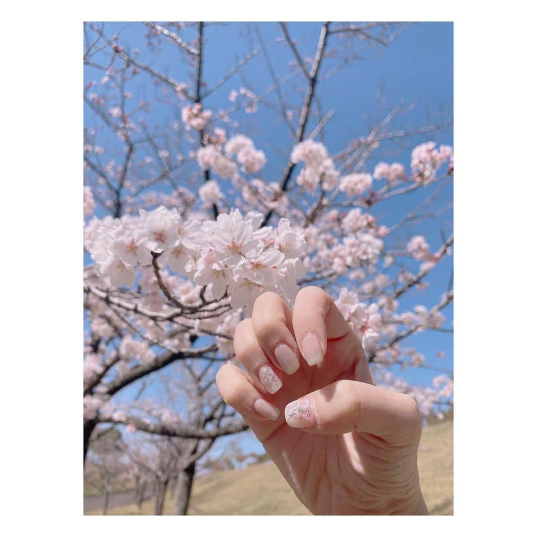 石井奏美のインスタグラム：「💅🌸  #香川#ソメイヨシノ#高松ネイル#nail」