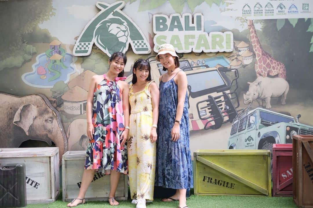 のインスタグラム：「Bali Safari 💚   @balisafari #balisafari #umarestaurant  #indonesia #bali #女子旅 #ガールズトリップ #バリサファリ #仲川遥香」