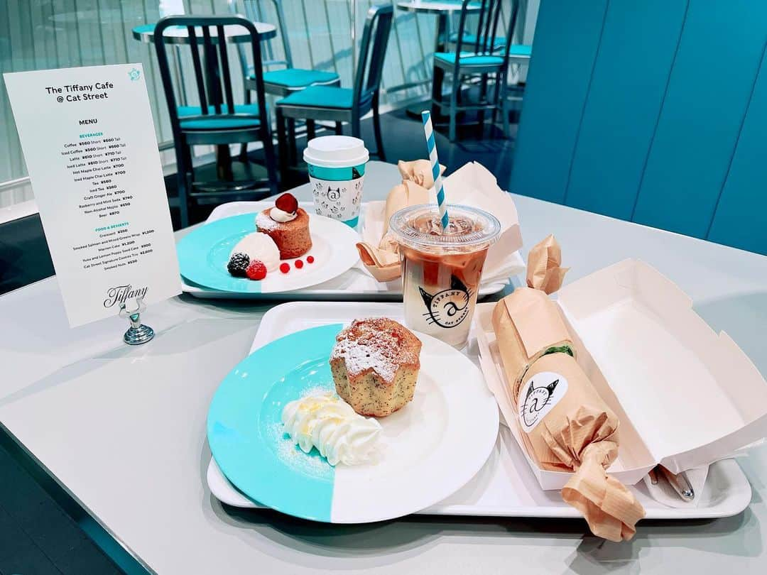 吉田有希さんのインスタグラム写真 - (吉田有希Instagram)「Tiffany Cafe☕️💎🎂💕 #japan #tokyo #tiffanycafe #catstreet #cake #birthday」3月30日 14時49分 - yuuki329_h