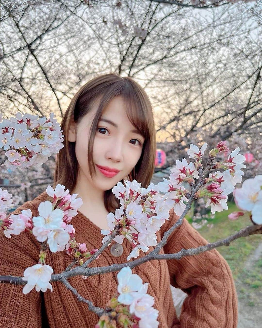 のインスタグラム：「おはよ。 桜の季節きましたねっ🌸」