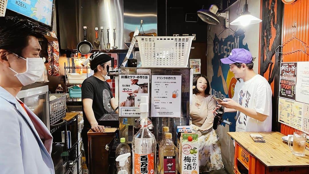 のインスタグラム：「#でんでん串 #セクシー川田 #タチバナビッチ #範田紗々」