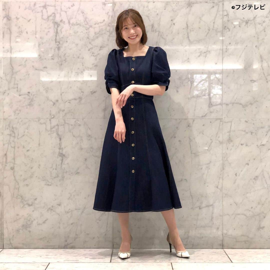 フジテレビ「めざましテレビ」さんのインスタグラム写真 - (フジテレビ「めざましテレビ」Instagram)「ファッション雑誌CanCamとコラボした お天気コーナー「きょう何着て行く？」 阿部華也子の毎日のコーデを紹介♪  ３月３０日（水）  【今日のコーデ】 ・コート→ @willselection_official ２万１７８０円 ・ワンピース→ @willselection_official １万６５００円 ・靴→ @dianashoespress ２万４２００円 ・イヤリング→ @abiste_official ９７２０円     【コーデのポイント】 この春トレンドのデニムは、トップスやスカートなど デザインバリエが豊富に登場中😆❣️  マーメイドシルエットのワンピースなら デニムらしいカジュアルさはありつつも グッときれいめに✨  濃いめのインディゴカラーも上品さを後押し👍  #めざましテレビ #きょう何着て行く？ #阿部華也子 #今日のコーデ #コーデ #CanCam #今日のファッション#ootd #きょう何着て行く？は月〜金朝6時22分ごろ放送📺 #スタイリストたなべさおり #かやちゃん #きれいめコーデ #きれいめカジュアル #大人コーデ #春コーデ #オフィスカジュアル #上品コーデ #アナウンサー衣装」3月30日 18時51分 - mezamashi.tv