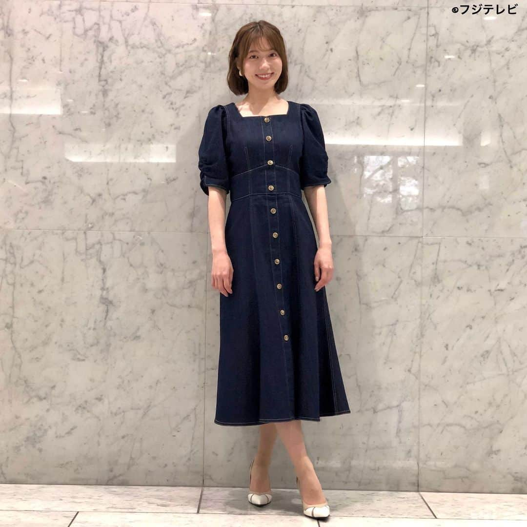 フジテレビ「めざましテレビ」さんのインスタグラム写真 - (フジテレビ「めざましテレビ」Instagram)「ファッション雑誌CanCamとコラボした お天気コーナー「きょう何着て行く？」 阿部華也子の毎日のコーデを紹介♪  ３月３０日（水）  【今日のコーデ】 ・コート→ @willselection_official ２万１７８０円 ・ワンピース→ @willselection_official １万６５００円 ・靴→ @dianashoespress ２万４２００円 ・イヤリング→ @abiste_official ９７２０円     【コーデのポイント】 この春トレンドのデニムは、トップスやスカートなど デザインバリエが豊富に登場中😆❣️  マーメイドシルエットのワンピースなら デニムらしいカジュアルさはありつつも グッときれいめに✨  濃いめのインディゴカラーも上品さを後押し👍  #めざましテレビ #きょう何着て行く？ #阿部華也子 #今日のコーデ #コーデ #CanCam #今日のファッション#ootd #きょう何着て行く？は月〜金朝6時22分ごろ放送📺 #スタイリストたなべさおり #かやちゃん #きれいめコーデ #きれいめカジュアル #大人コーデ #春コーデ #オフィスカジュアル #上品コーデ #アナウンサー衣装」3月30日 18時51分 - mezamashi.tv